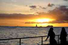Hilo: Sunset, beach, sea