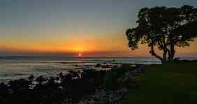 Hilo: Sunset, beach, horizon